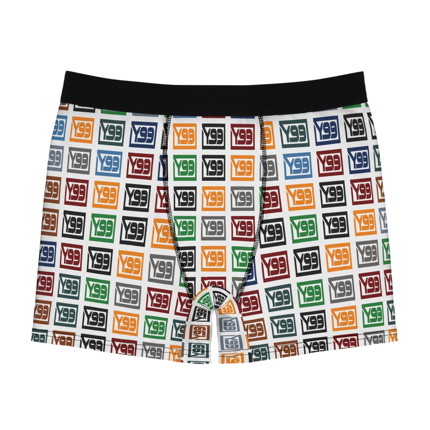 Colorful Logo Men's Boxer Briefs - Fun & Stylish Underwear for Every Day