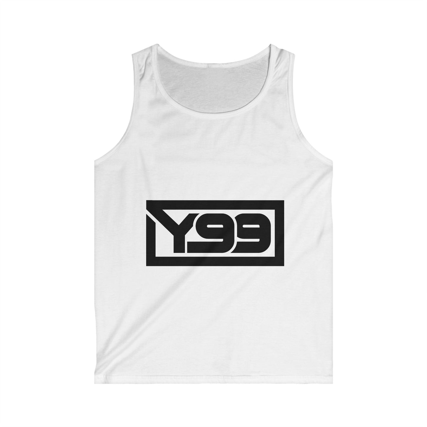 Stylish Men's Softstyle Tank Top with Y99 Logo - Perfect for Casual Summer Activities