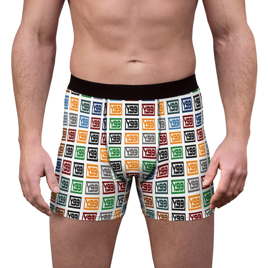 Colorful Logo Men's Boxer Briefs - Fun & Stylish Underwear for Every Day