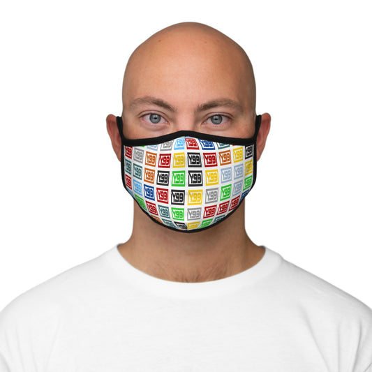 Colorful Fitted Polyester Face Mask - Stylish & Breathable for Everyday Use