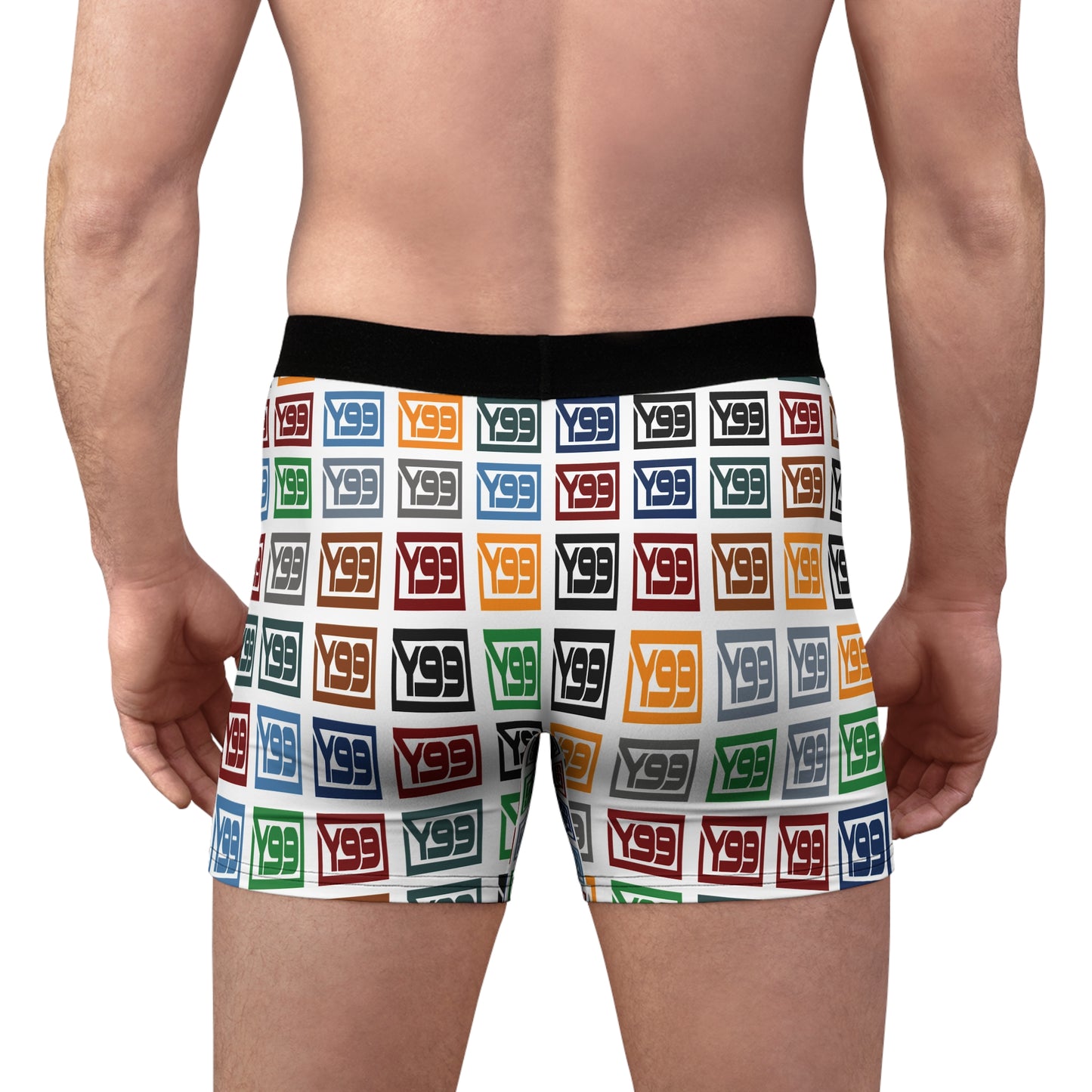 Colorful Logo Men's Boxer Briefs - Fun & Stylish Underwear for Every Day