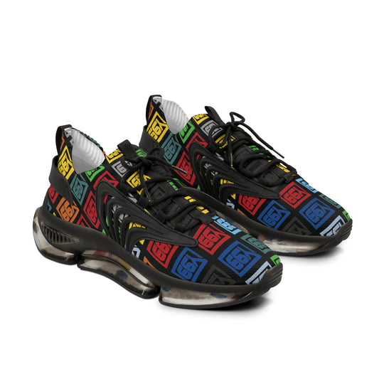 Men's Colorful Graphic Mesh Sneakers - Trendy Sports Footwear for Active Lifestyle
