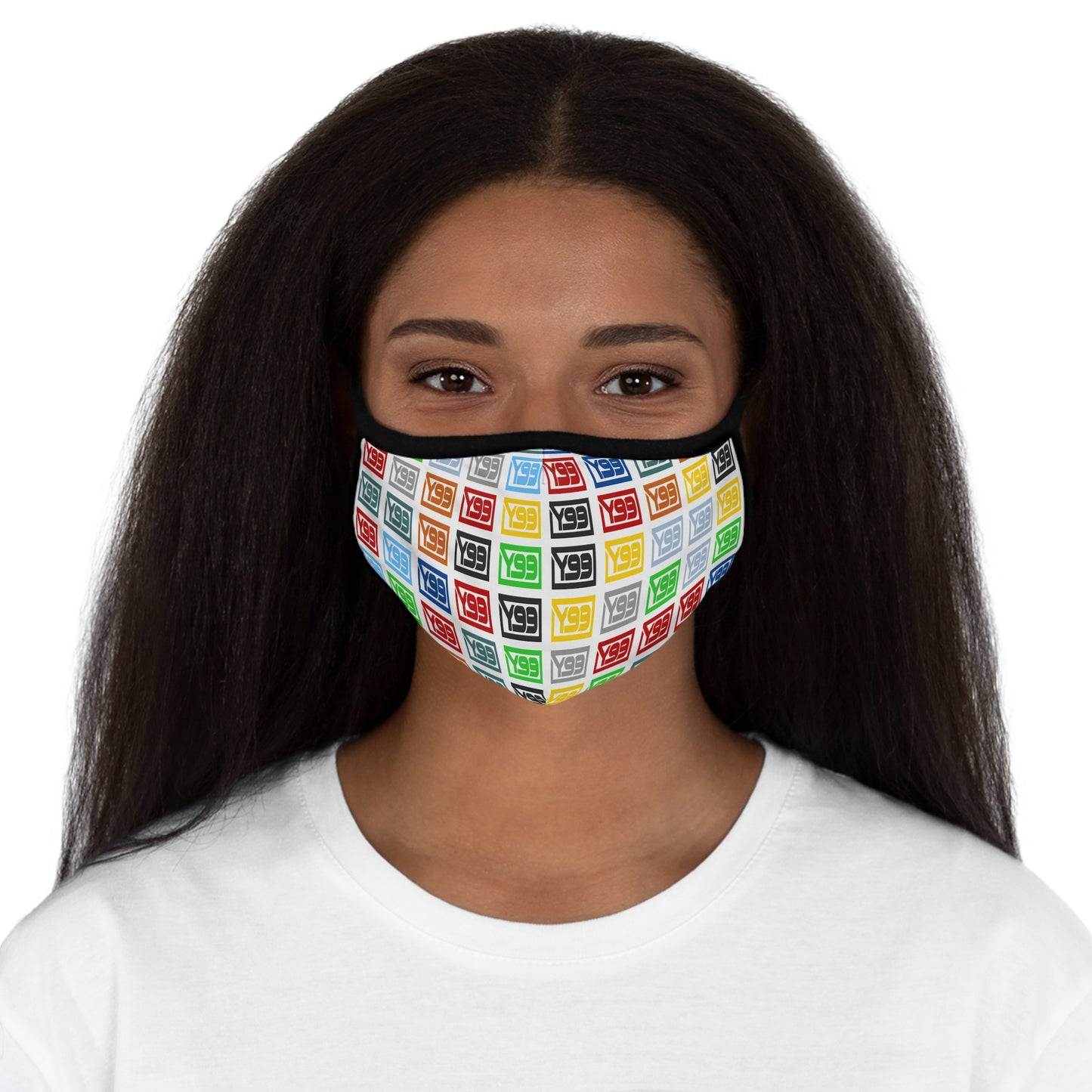 Colorful Fitted Polyester Face Mask - Stylish & Breathable for Everyday Use