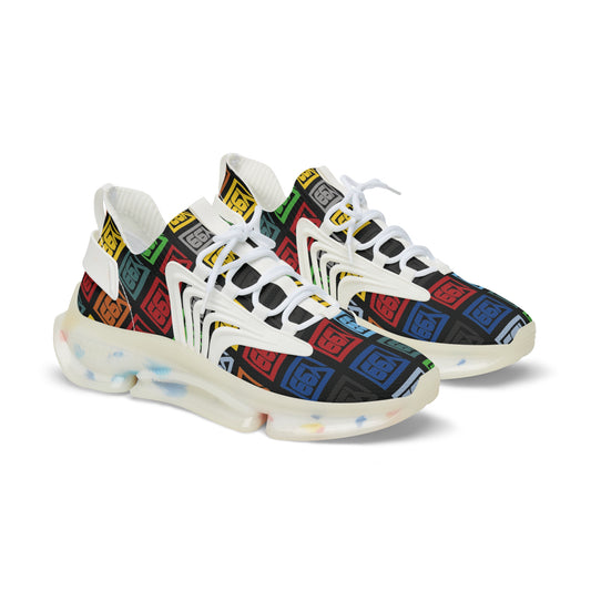 Men's Colorful Graphic Mesh Sneakers - Trendy Sports Footwear for Active Lifestyle